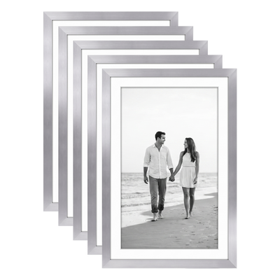 Galleria Matted Picture Frame — 11x17 / Silver / 5 Pack