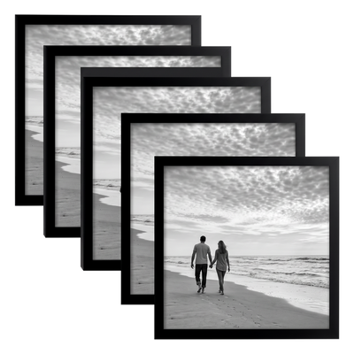 Galleria Unmatted Picture Frame — 10x10 / Black / 5 Pack