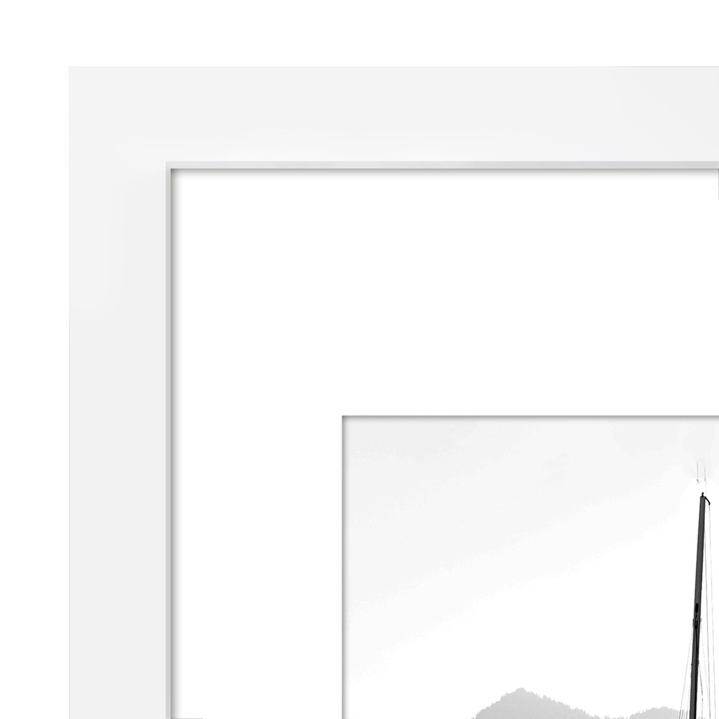 Americanflat | 12x16 Picture Frame with Polished Plexiglass | Set of 5 | Use as 8.5x11 Frame with Mat or Display 12x16 Photo Without Mat | Galleria Collection | Picture Frames for Wall Display | White