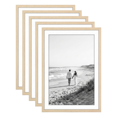 Galleria Matted Picture Frame — 13x19 / Natural Oak / 5 Pack