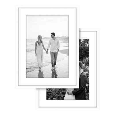Galleria Matted Picture Frame — 17x23 with 13x19 mat / White / 2 Pack