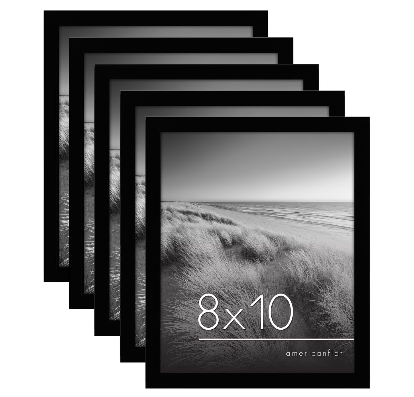 Set of 5 - Classic Gallery Picture Frame without Mat | Galleria Collection