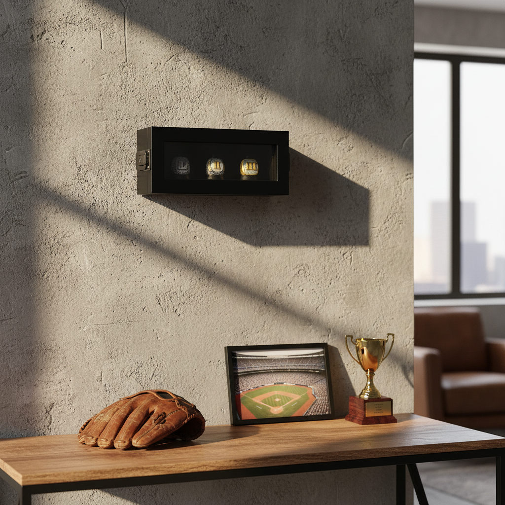 Championship Ring Display Case | Holds 3, 9, or 20 Rings | All-Star Collection