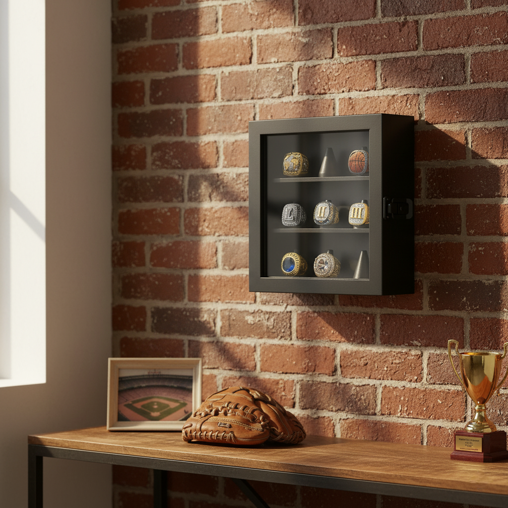 Championship Ring Display Case | Holds 3, 9, or 20 Rings | All-Star Collection