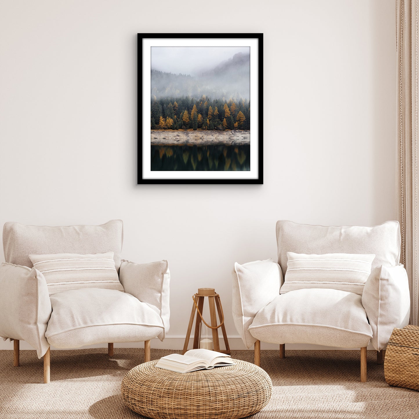 Black Picture Frame With Mat | Plexiglass Cover | Wall Display | Modern Design - Americanflat