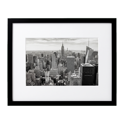 Streamline Matted Picture Frame — 24x34 with 20x30 Mat / Black / 1 Pack