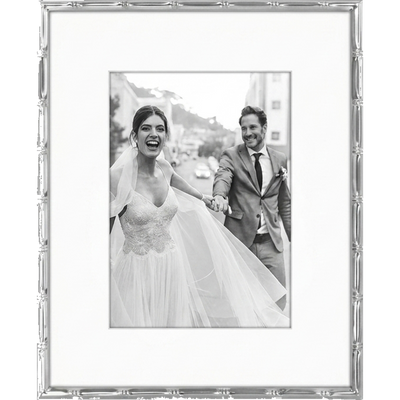 Memento matted Picture Frame — 8x10 / Silver / Bambo