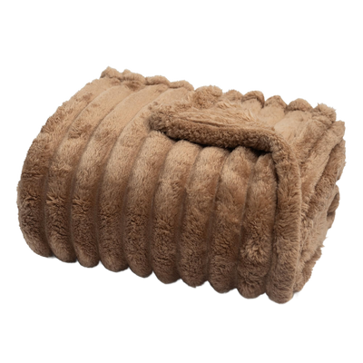 Throw Blanket | Faux Fur - 60x80 - Brown — Default Title