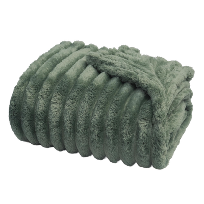 Throw Blanket | Faux Fur - 50x60 - Green — Default Title