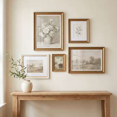 Soft Gold Collected Gallery — Gold · 5 Frames — Default Title