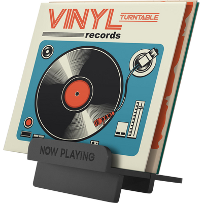 Now Playing Vinyl Record Stand — 8x7.5 / Black