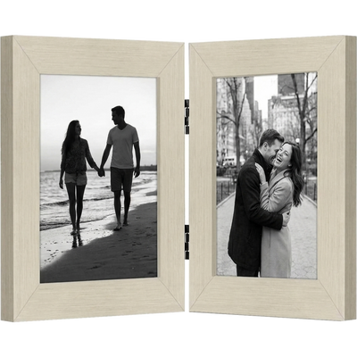 Signature Hinged Picture Frame — 4x6 / Lightwood / Doube fold