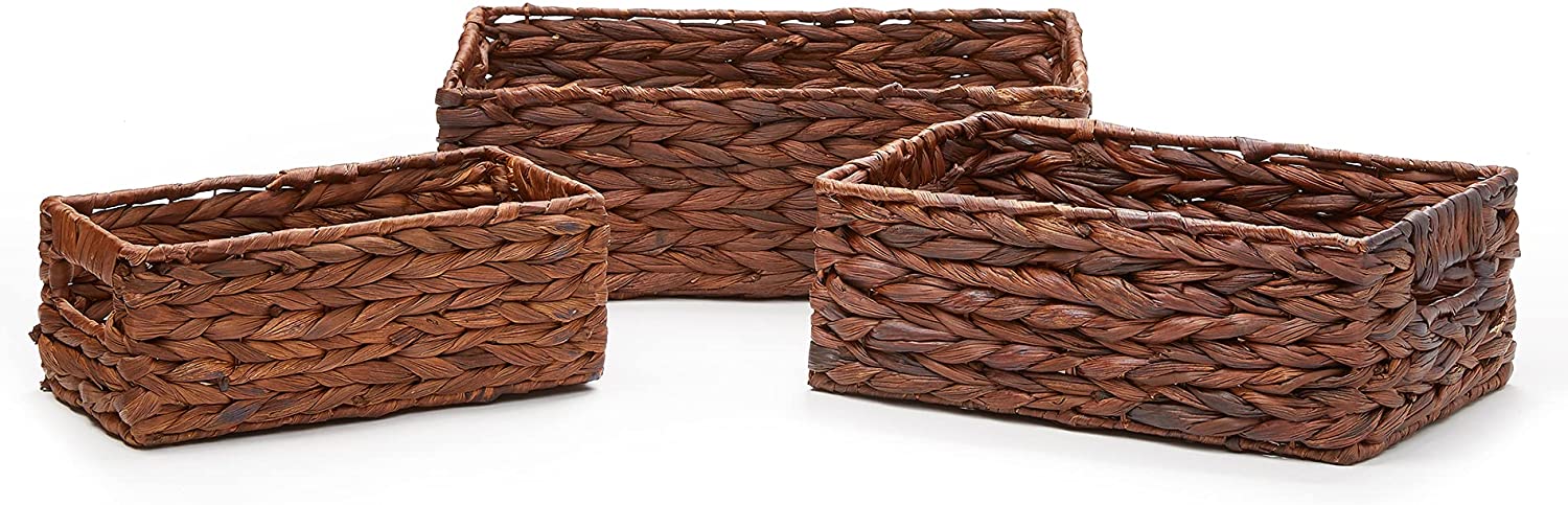 Water Hyacinth Storage Bins with Handles