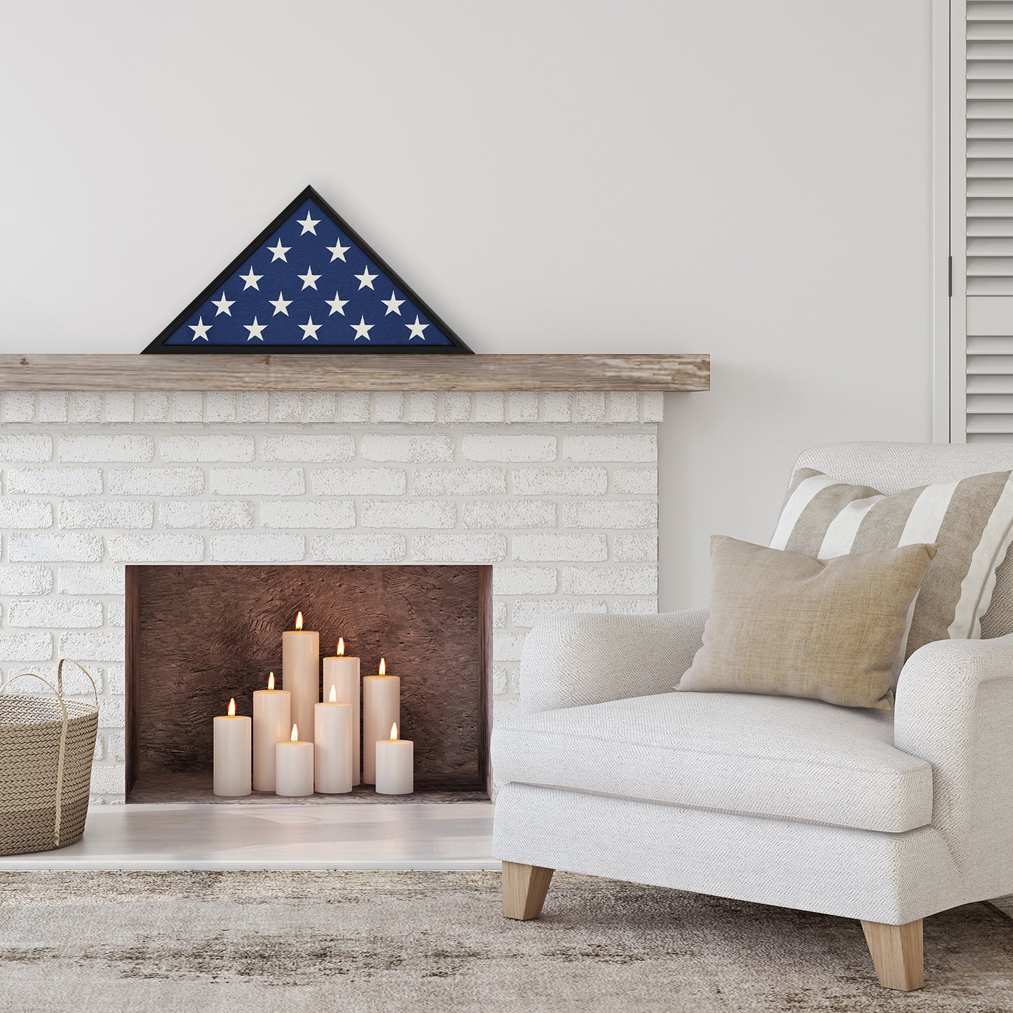 Burial Flag Display Case - Memorial Frame for Veterans
