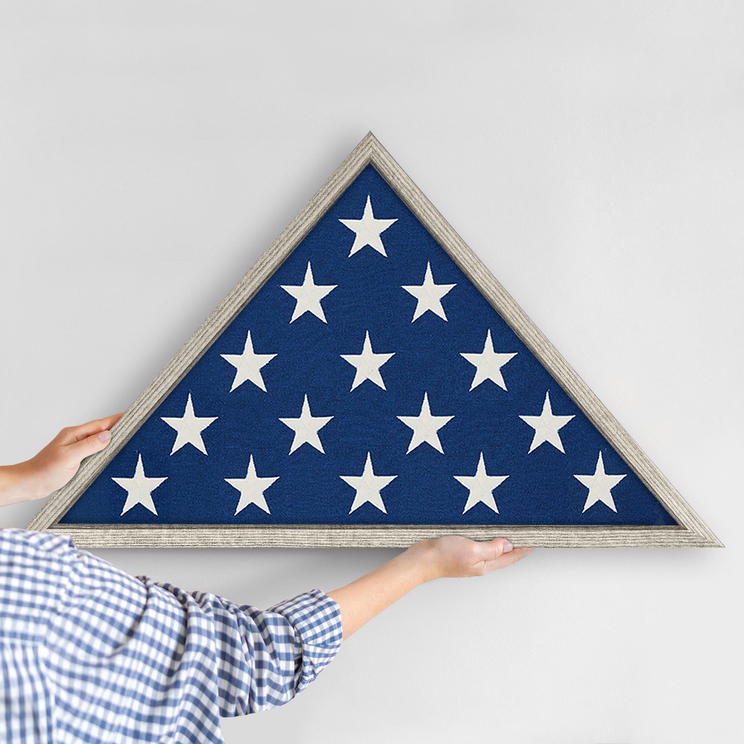 Burial Flag Display Case - Memorial Frame for Veterans