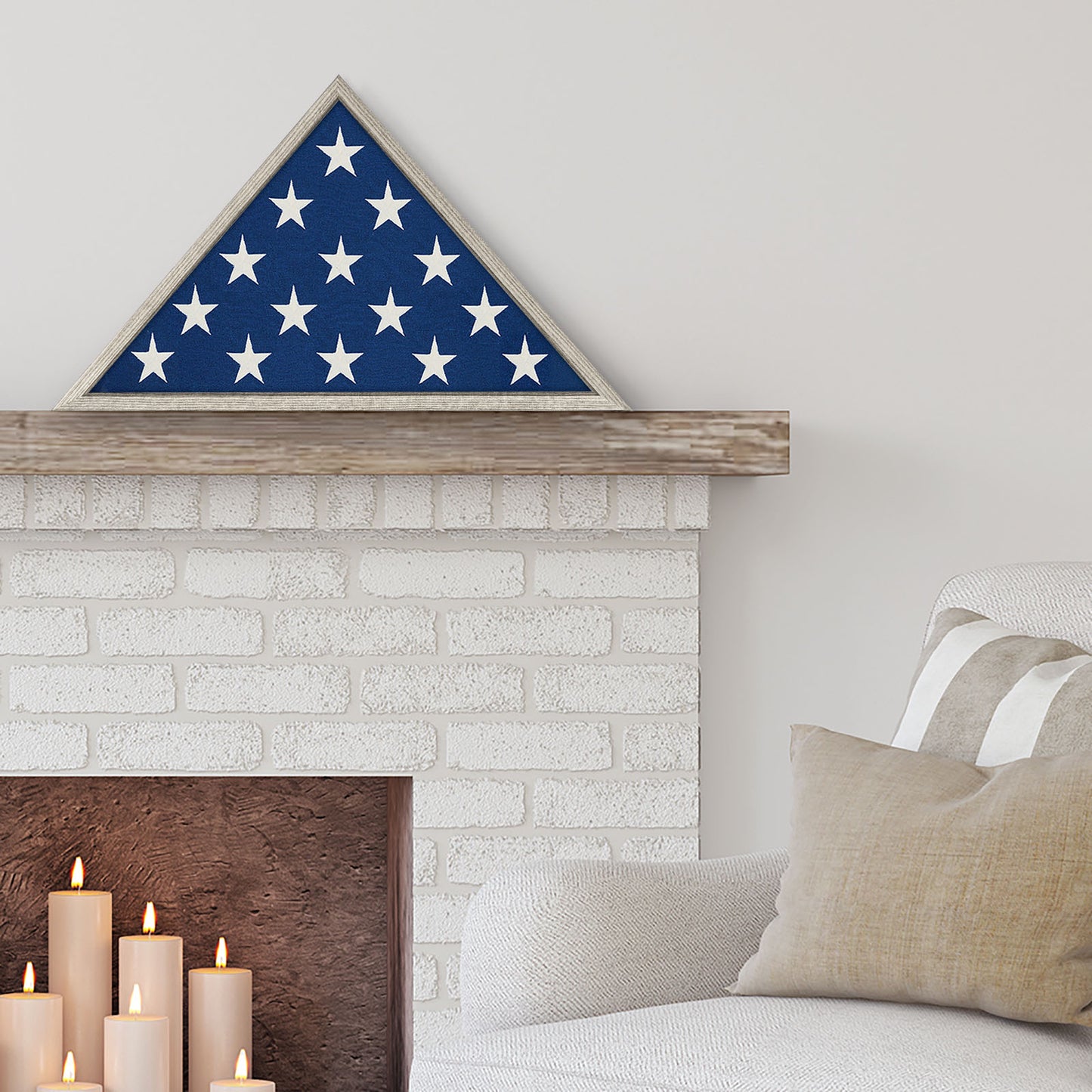 Burial Flag Display Case - Memorial Frame for Veterans