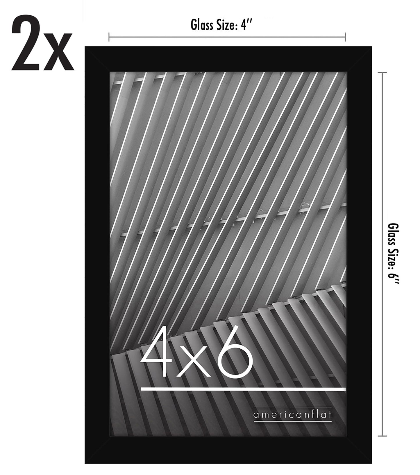 Picture Frame | Set of 2 | Slim Molding | Streamline Collection