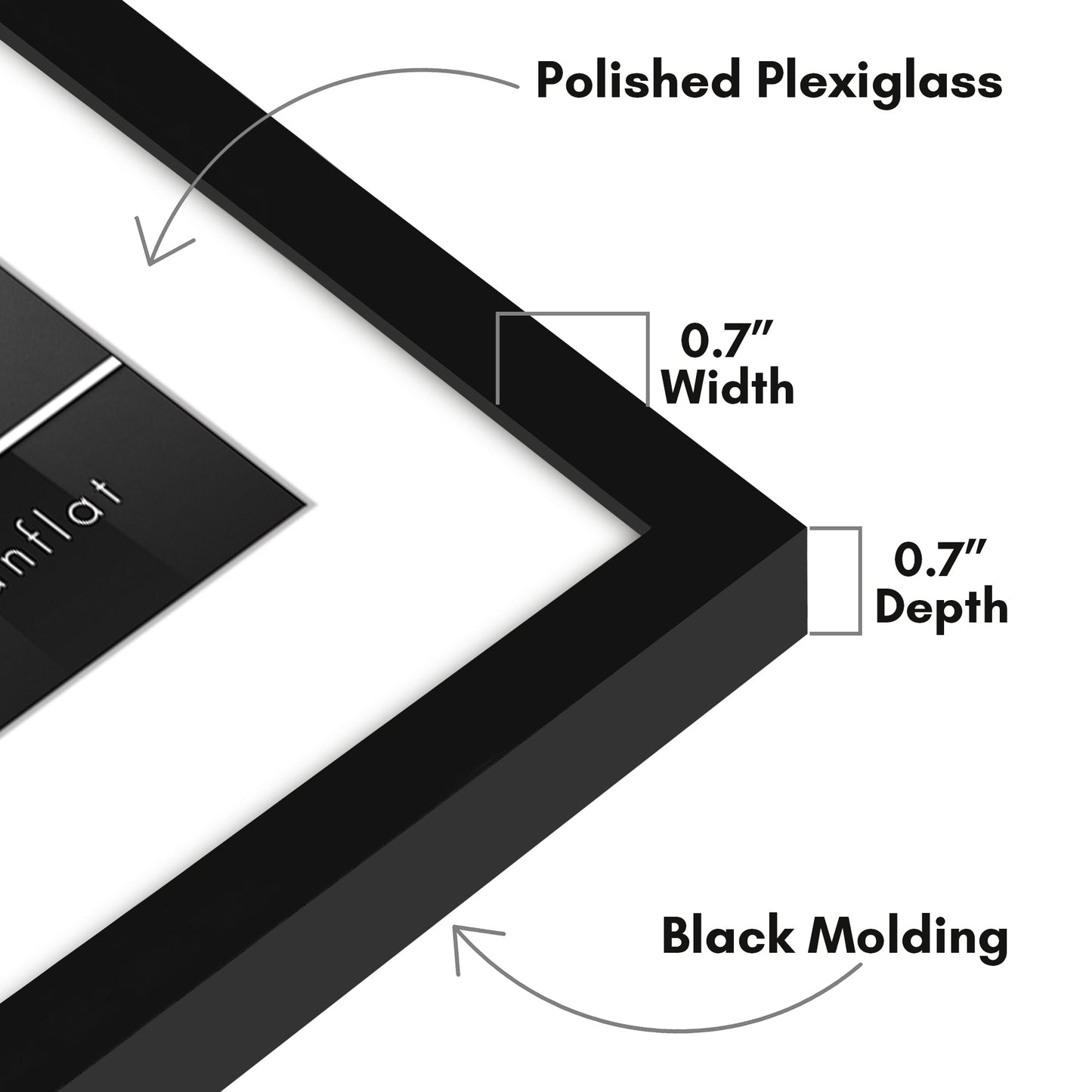 Picture Frame | Set of 2 | Slim Molding | Streamline Collection