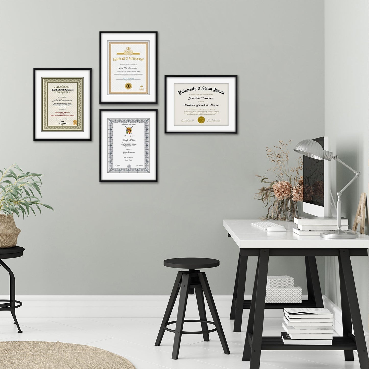 Picture Frame | Set of 2 | Slim Molding | Streamline Collection