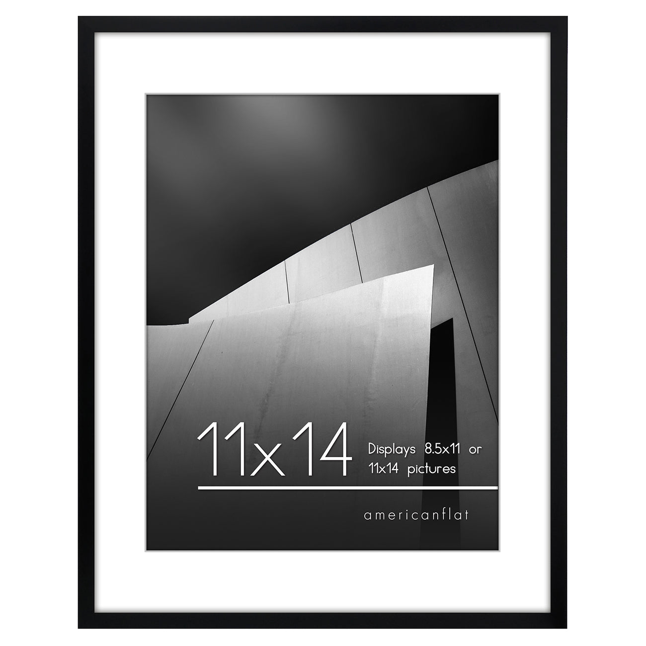 Americanflat 11x14 Black Wall Picture Frame