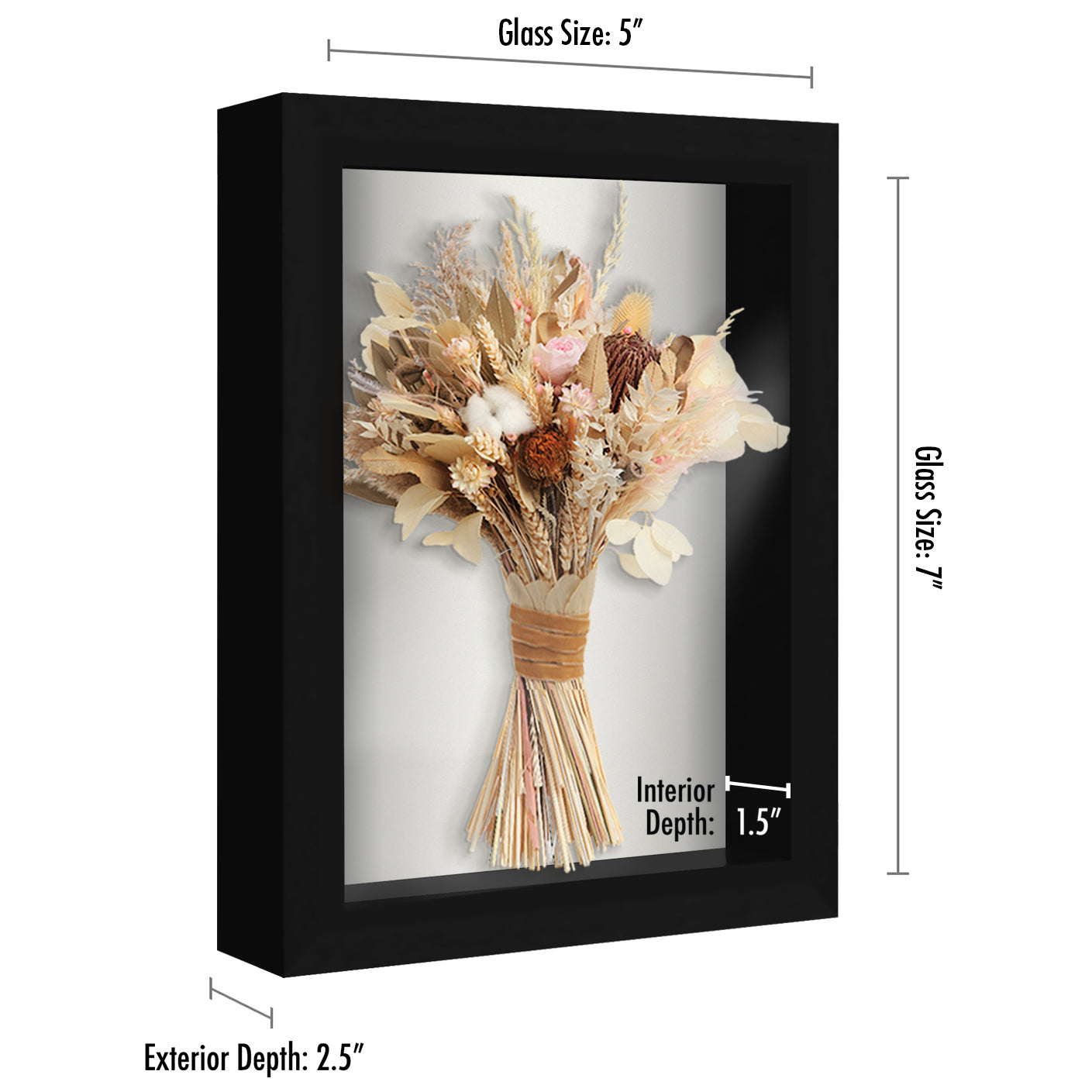 Set of 2 - Shadow Box Keepsake Frame | Silhouette Collection