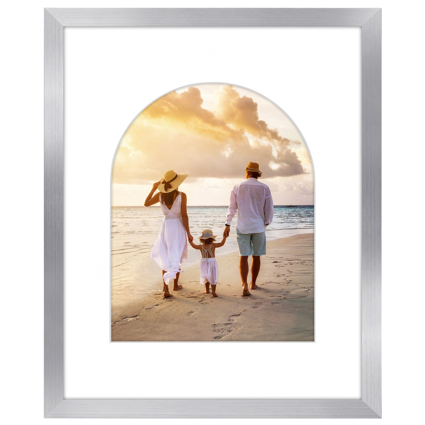Picture Frame with Arch Mat | Gallery Wall Decor | Protective Glass Cover