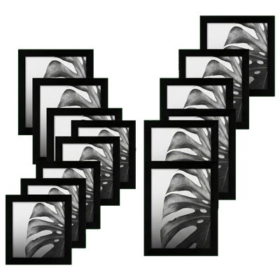 Gallery Wall Set — 8x8 / Black / 12 Pack