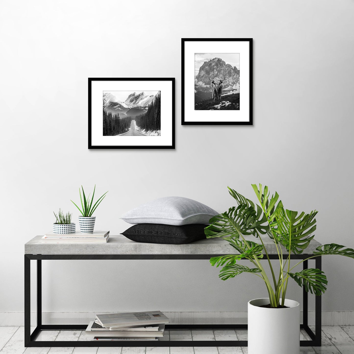 Americanflat Galleria Picture Frames | Set of 2 | With Mat | Acrylic