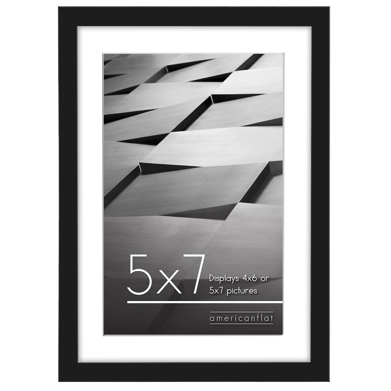 Picture Frame | Includes Mat | Slim Molding | Streamline Collection