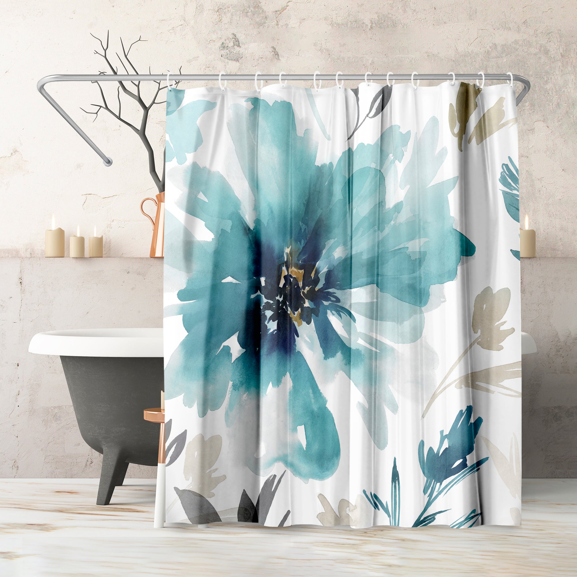 Contemporary Shower Curtain, 71 x 74 inch Curtain, College Dorm Decor, Bathroom hot Decor, Bath Curtain