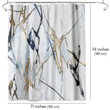 71x74 Abstract Shower Curtain with 12 Metal Grommets | Moonstruck