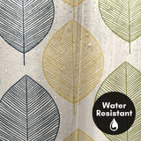 71x74 Botanical Shower Curtain with 12 Metal Grommets | Multicolor