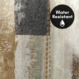 71x74 Abstract Shower Curtain with 12 Metal Grommets | Vertical Distressed Textures
