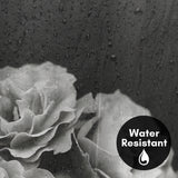71x74 Floral Shower Curtain with 12 Metal Grommets | Moody Roses