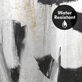 71x74 Abstract Shower Curtain with 12 Metal Grommets | Monochrome