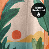 71x74 Boho Shower Curtain with 12 Metal Grommets | Ocean View