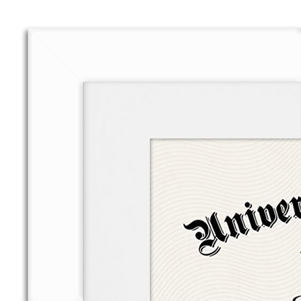 Americanflat Diploma Frames | Set of 2,4,12 | With 8.5x11 Mat | Wall Display