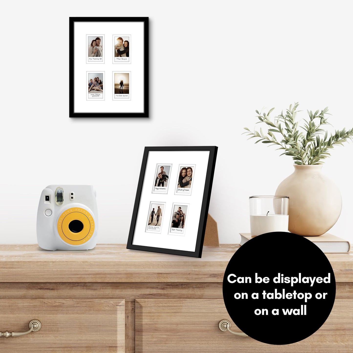 Mini Picture Frame | 3 Openings | Shatter-Resistant Glass | Americanflat