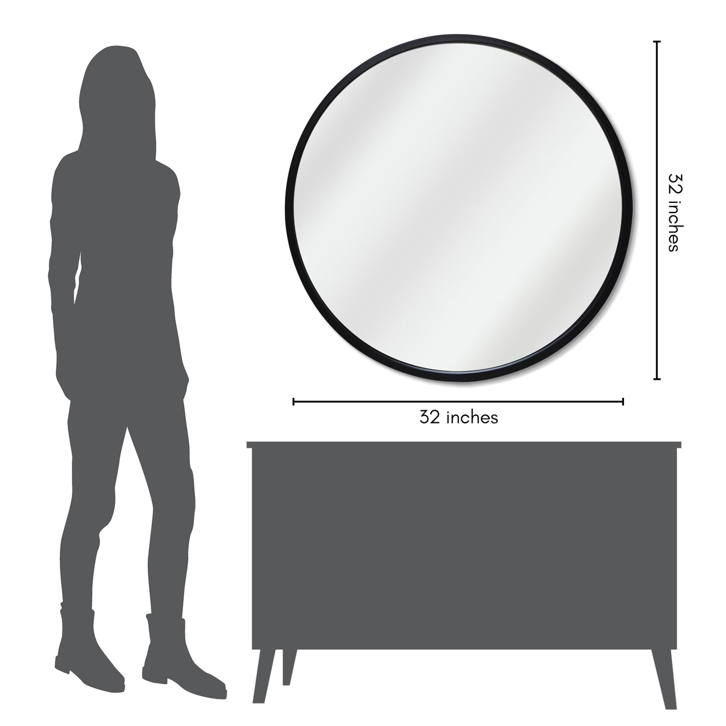 Bedroom, Living Room, Entry Way Hall, Bathroom - Decorative Mirrors