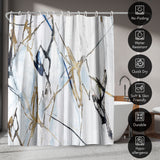 71x74 Abstract Shower Curtain with 12 Metal Grommets | Moonstruck