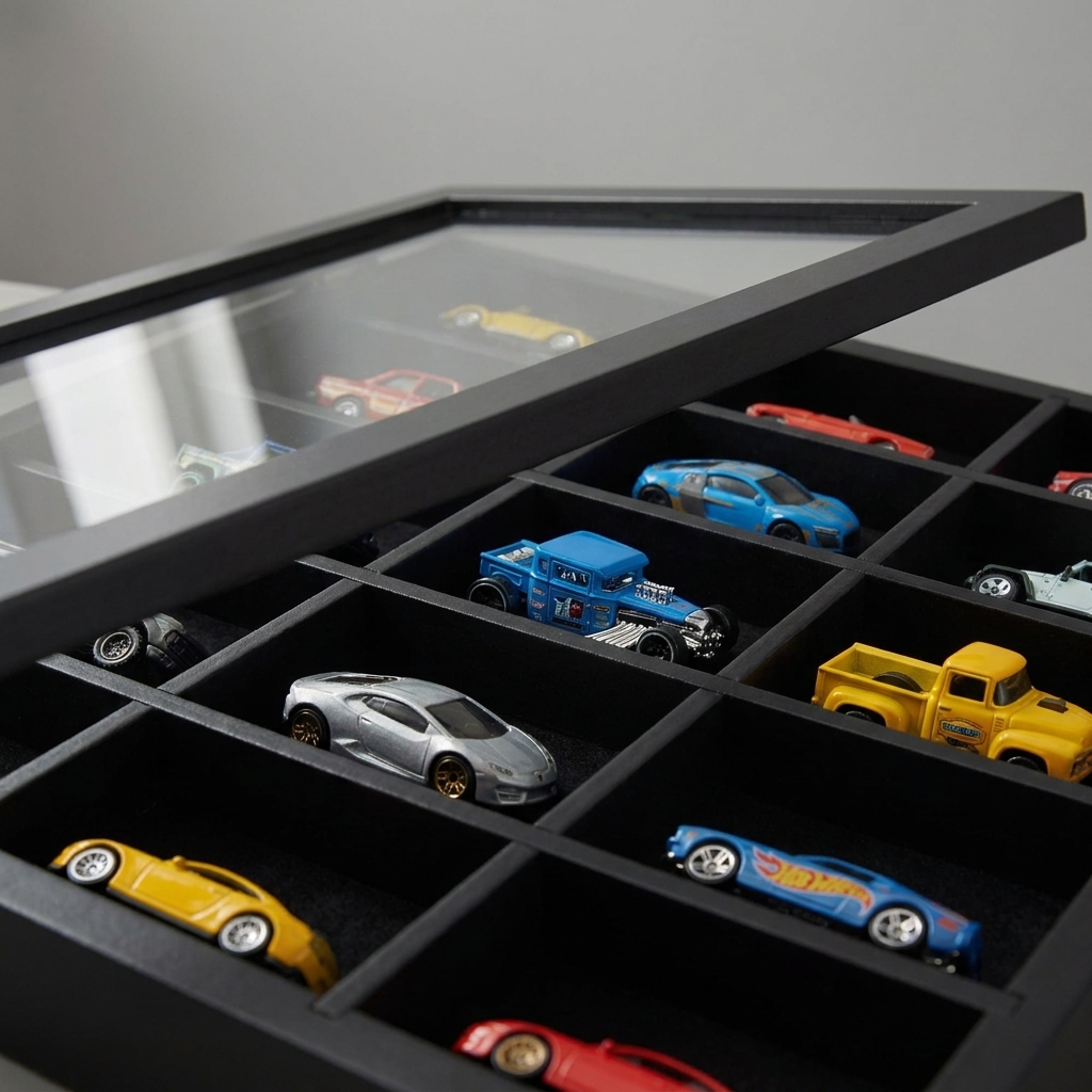 Toy car display case lifestyle 5