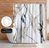 71x74 Abstract Shower Curtain with 12 Metal Grommets | Moonstruck
