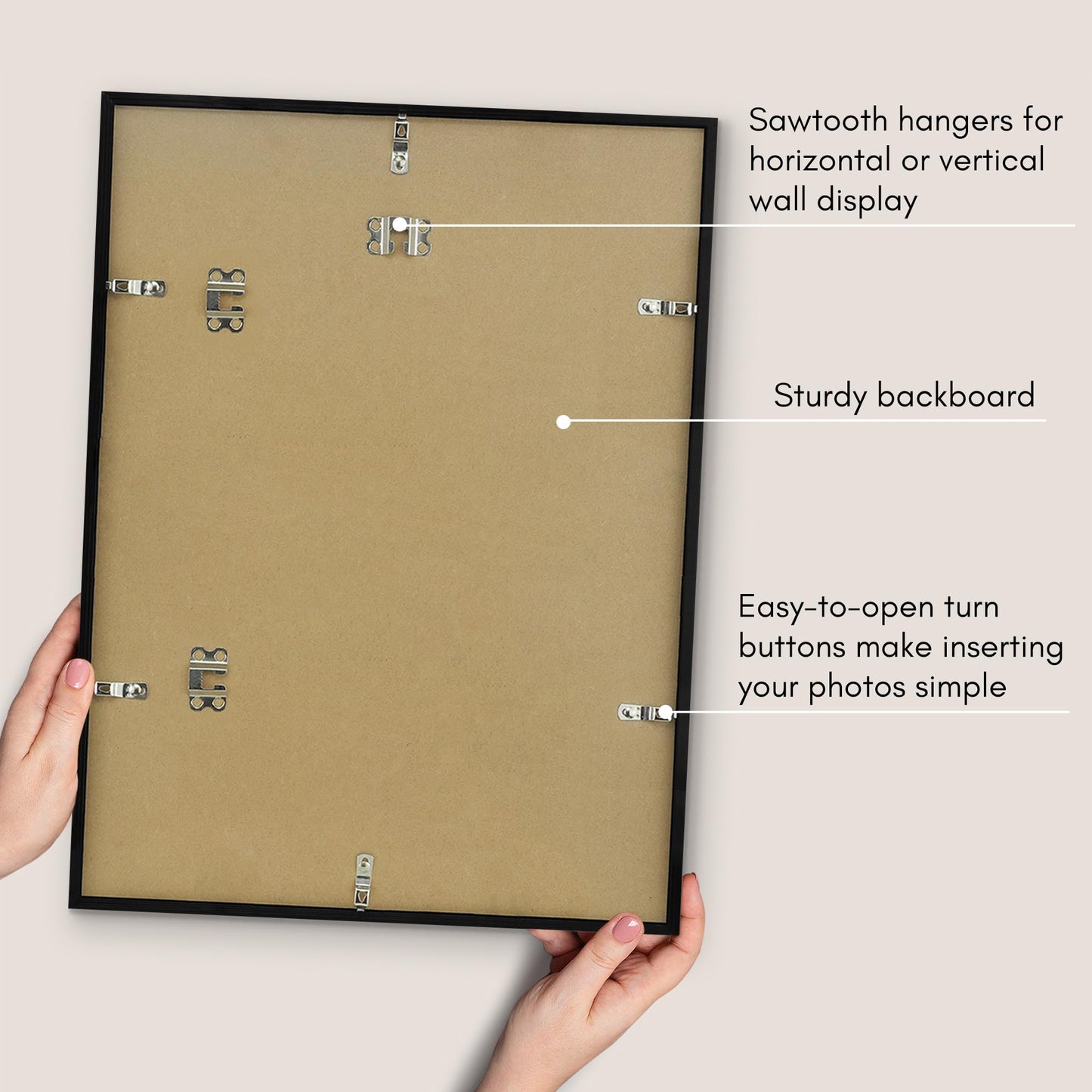 Mini Picture Frame | 3 Openings | Shatter-Resistant Glass | Americanflat