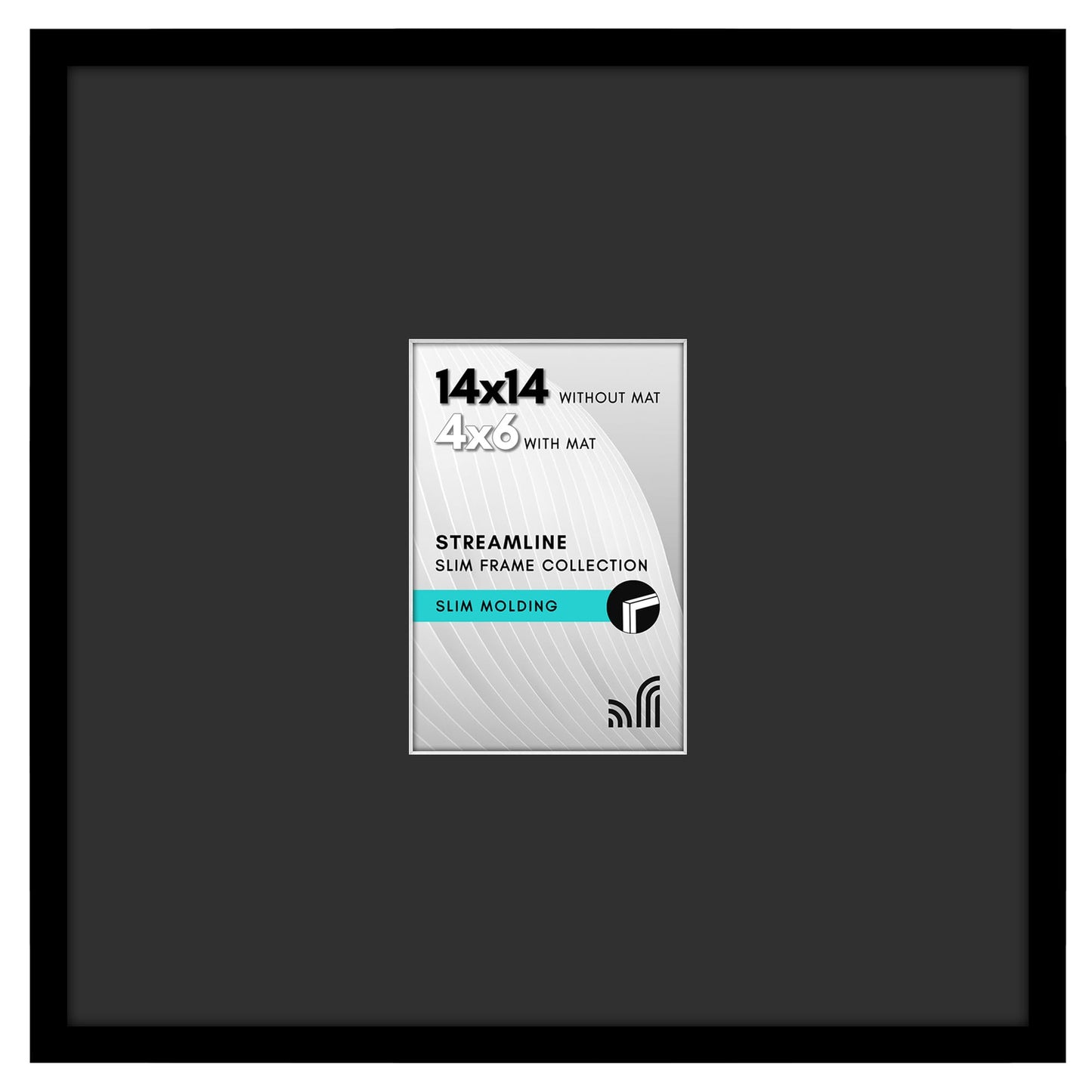 Thin Border Picture Frame | Shatter-Resistant Plexiglass | Wall Art Display