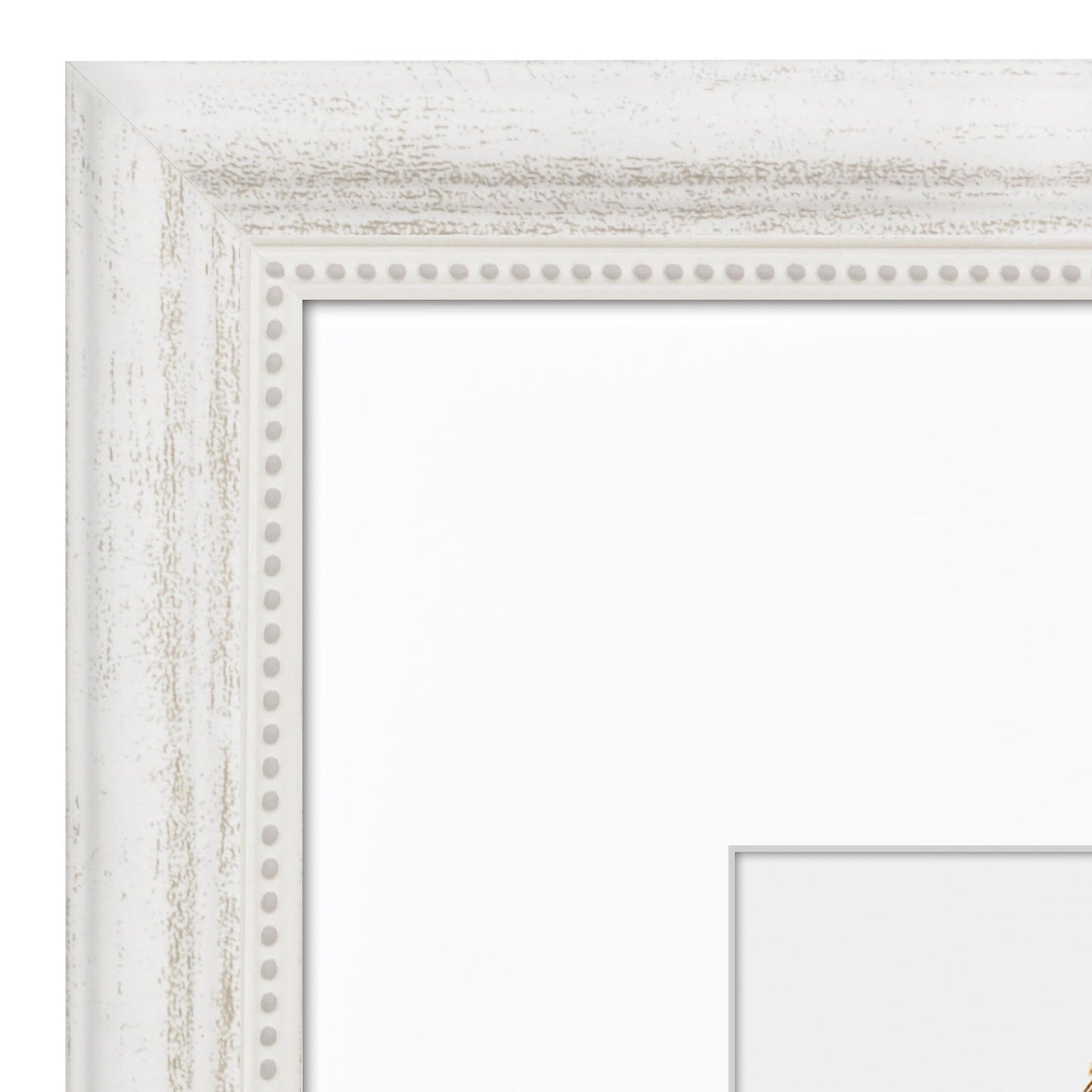 8x10 with 5x7 Mat | Vintage Frames | White | Modern - Premium Quality