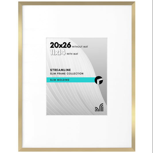 Thin Border Picture Frame | Shatter-Resistant Plexiglass | Wall Art Display