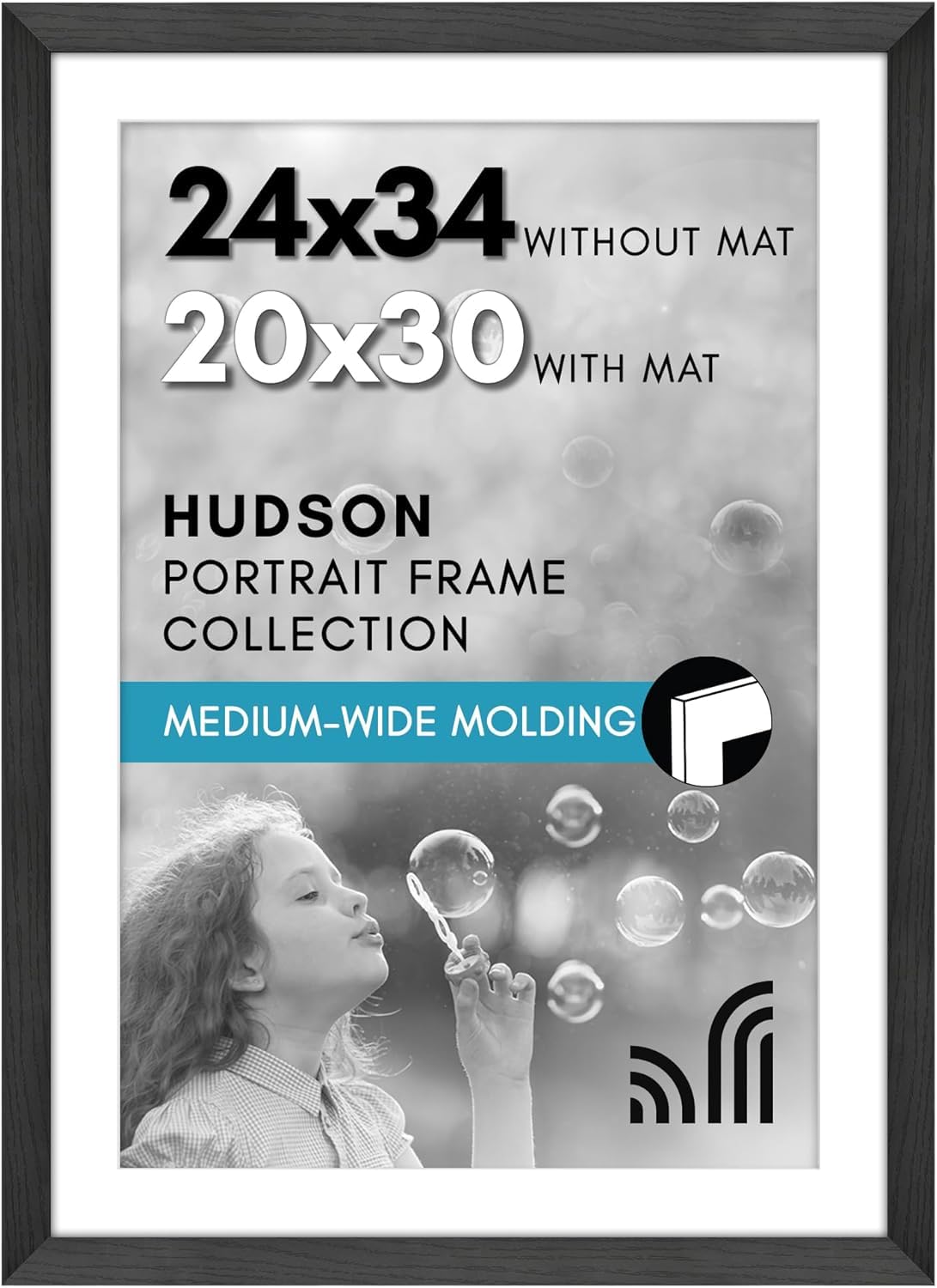 Oversized Gallery Picture Frame with Mat | Hudson Collection