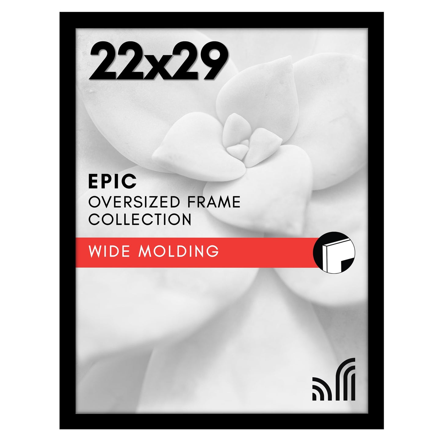 Gallery Poster Frame with Wood Grain Finish | Epic Collection