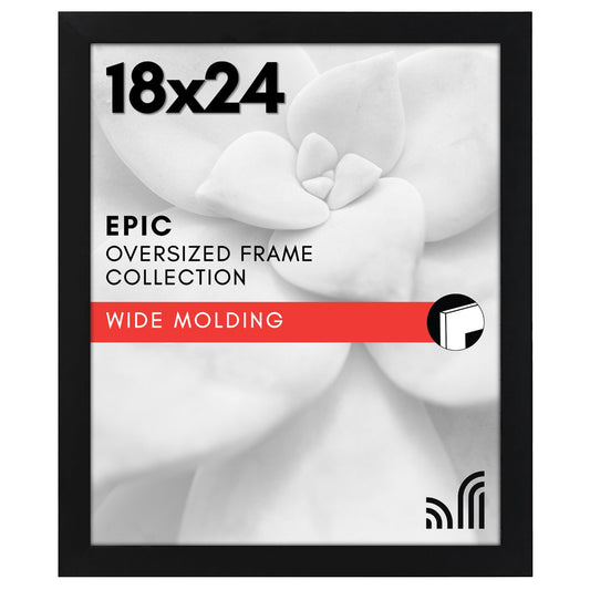 Poster Frames | Polished Plexiglass | Wide Modern Design - Americanflat