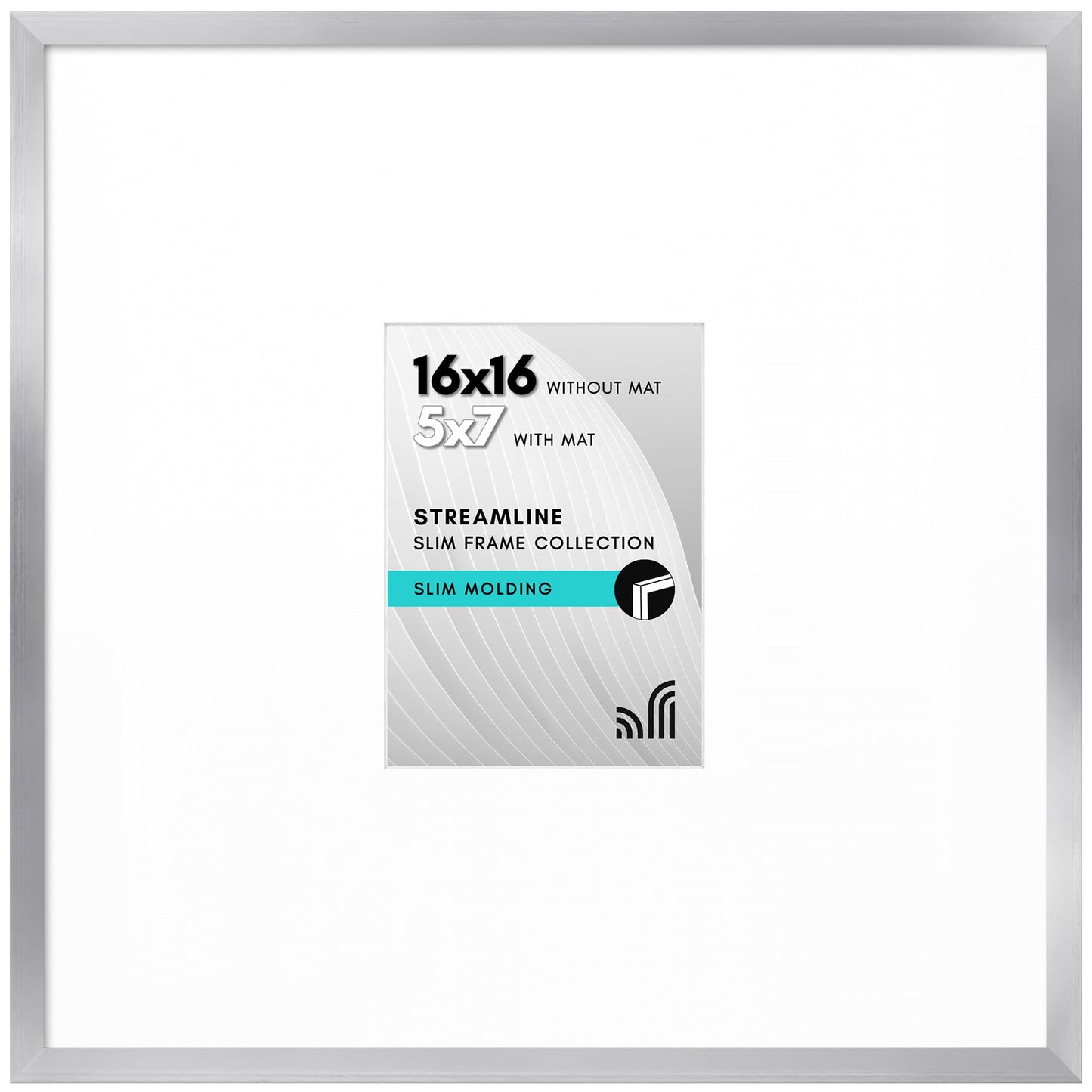 Thin Border Picture Frame | Shatter-Resistant Plexiglass | Wall Art Display